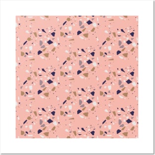 Pink Feminine Terrazzo Posters and Art